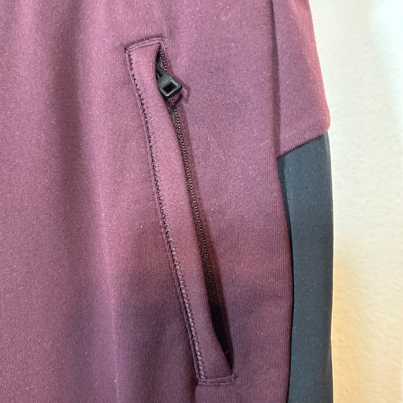 Athleta | Maroon with Black Stripe Joggers - Picture 5 of 9